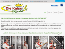 Tablet Screenshot of diekaiser-fanclub.com